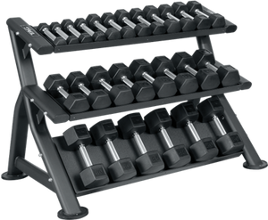 TAG HEX 3-Tier Dumbbell Rack (Holds 10 Pairs)