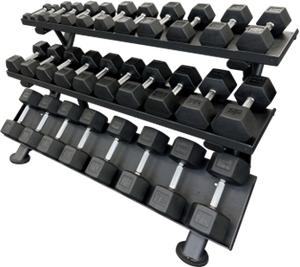 TAG Hex 3 Tier Dumbbell Rack (Holds 15 Pairs)