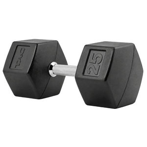 TAG Hex Rubber Dumbbell