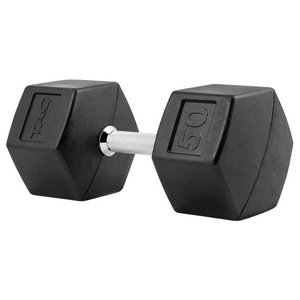 TAG Hex Rubber Dumbbell